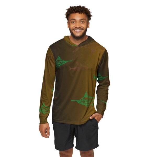 Marlin Print Sports Hoodie UPF 50+ - Image 3