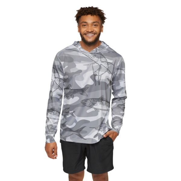 Camo Fish Print Sports Hoodie UPF 50+ - Image 3