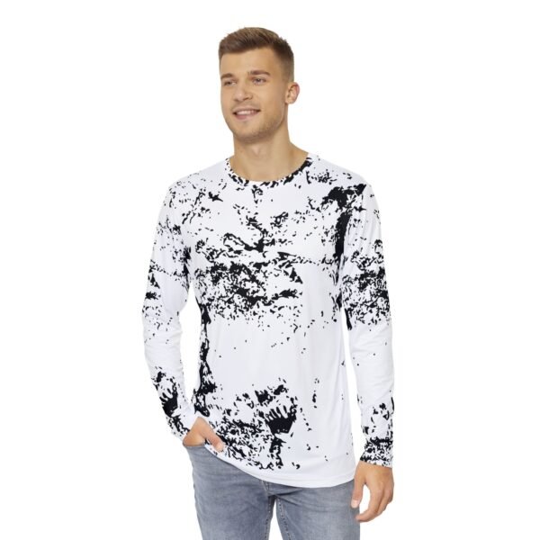 Snow Camo Print Unisex Long Sleeve Shirt - Image 3