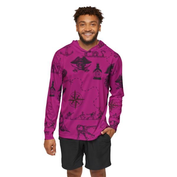 Pirate Life Purple Sports Hoodie UPF 50+ - Image 3