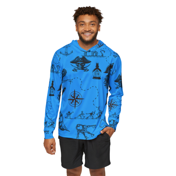 Blue Pirate Life Sports Hoodie UPF 50+ - Image 2