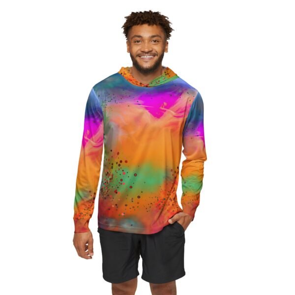 Colored Print Sports Hoodie - UPF 50+ - Image 3