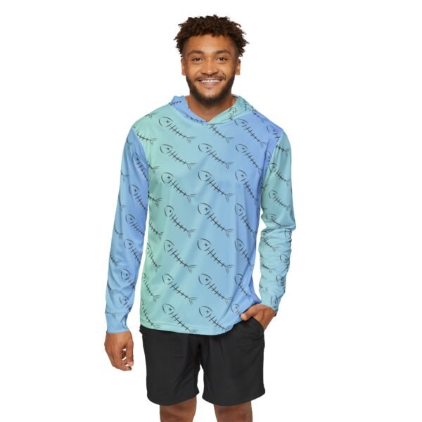 Fish Bones Print Sports Hoodie - 50+ - Image 3