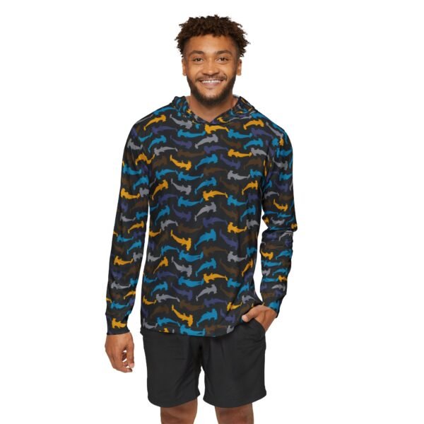 Shark Print Sports Hoodie - UPF 50+ - Image 3
